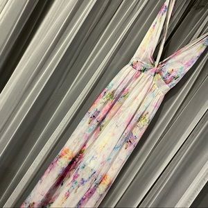 Urban Outfitters watercolor strappy maxi dress